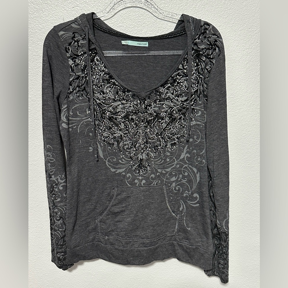 Rhinestone long sleeve